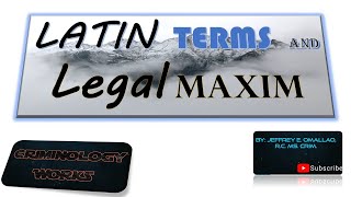 LATIN TERMS AND LEGAL TERMS SIMPLIFIED