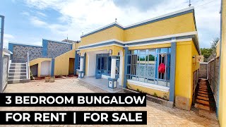 THREE BEDROOMED OWN COMPOUND FLAT ROOF BUNGALOW FOR RENT AND FOR SALE IN RUIRU MATANGI | 50,000 RENT