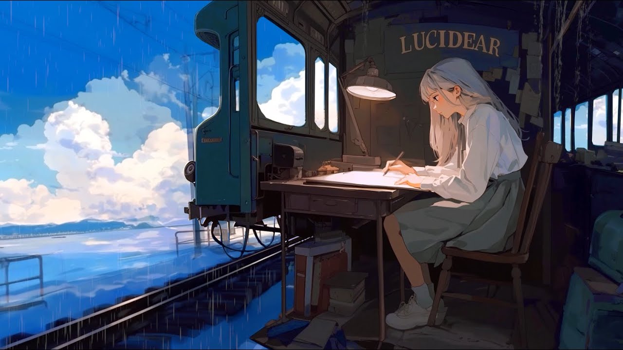 [ASMR] Cozy Rainy Train Ambience | Relax | Study | Sleep | 4 Hours