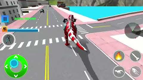 Dino Transform Car Robot Shooting game #4 Android Robot Gameplay