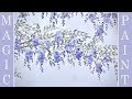 Come decorare le pareti con Magic Wall !DIY Elisa & Magic Paint! Decoriamo un glicine fiorito.