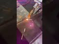 Laser welding machine for double wire feed