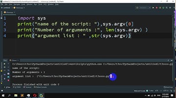 How to Get the command line arguments passed to a script in Python