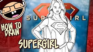 How to Draw SUPERGIRL (The CW TV Series) | Narrated Easy Step-by-Step Tutorial