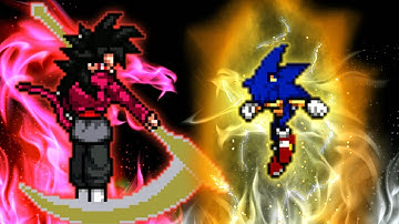 Goku Black SSJ4 OP(New) VS Super Sonic Chaos OP in Jump Force Mugen