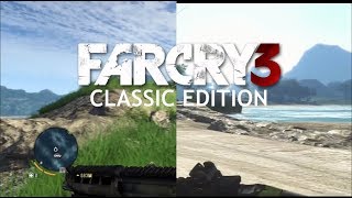 Far Cry 3 Classic Edition PS4 vs PS3 Comparsion Side by Side | Same Daytime