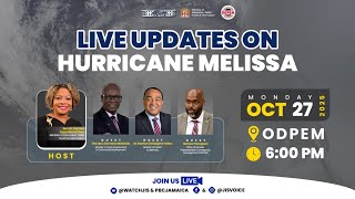 JISTV | Live Updates on Hurricane Melissa | Official Press Briefing ,October 27 2025