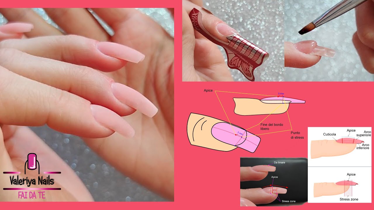 Nail extensions with Nail forms, Step by step
