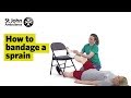 How to Bandage A Sprain - First Aid Training - St John Ambulance