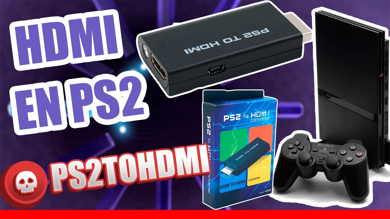Adaptador Bitfunx HDMI Para PS1 Y PS2 - Convierte A HDMI Y Componente, Cable De 1m, Color Plateado