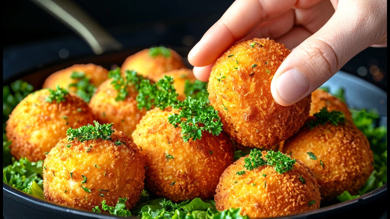 Ich habe noch nie so tolle knusprige Reisbällchen mit Hühnchen gegessen! Besser als Pommes Frites!🔥😋