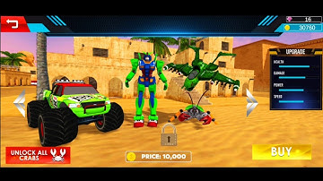 Crab Robot Truck- Car Robot Transforming Game 3D/ Android Gameplay
