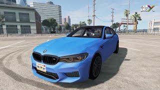 BeamNG Drive BMW M5 (F90) 2018 Free Ride, Crashes and Overview with Ray Tracing