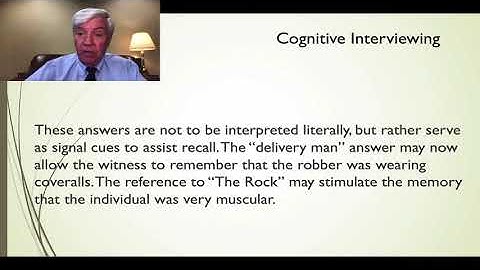 Cognitive Interviewing