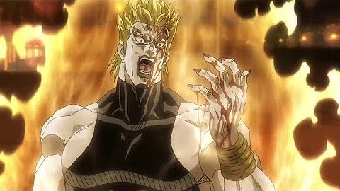 dio when he noticed that jotaro can move in ts [MB YBA]