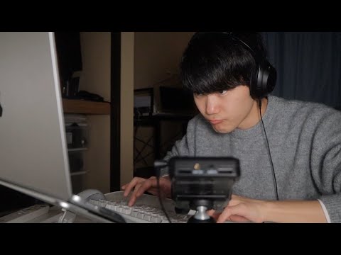 【ASMR】私の趣味はキーボードタイピングです！Part.2 / ZOOM H6【SUB】High Speed Keyboard Typing, Sushi Hitting. Part2