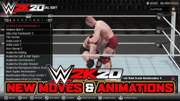WWE 2K20 All New Moves, Signatures & Finishers, Animations (Create A Moveset)