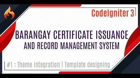 Theme Integration in CodeIgniter 3