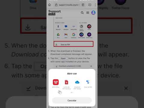 Video: ¿Cómo convierto una página web a PDF en Firefox?