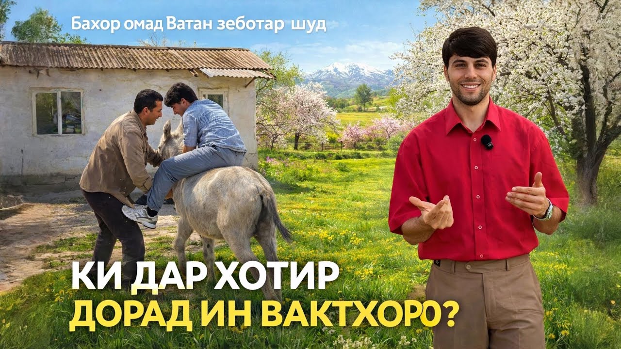 ЯКУМ РУЗИ БАҲОР ОМАД, АЗ ХАБАРҲОИ НОХУШ, ХАСТА ШУДЕН? ИН НАВОР БАҲРИ ШУМО 