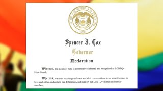 Utah's governor issues proclamation celebrating LGBTQ Pride