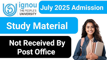 IGNOU Study Material Not Received By Post Office | IGNOU Books Delivery Status_IGNOU Admission 2025