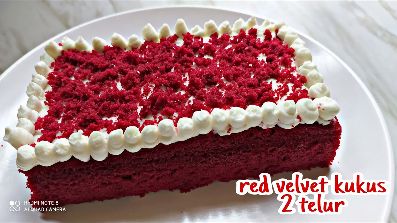 Resep dan Cara membuat Red Velvet Kukus ekonomis 2 telur YouTube
