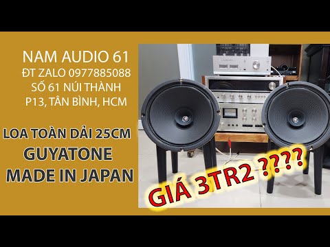 Video Cặp loa toàn dải GUYATONE - bass 25 - cực chất, made... - youtube
