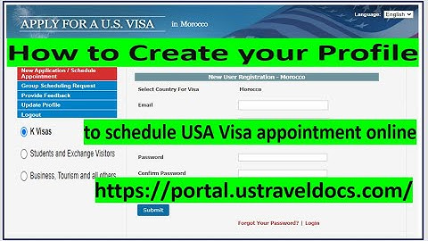 How to Create Profile to Schedule Visa Appointment in ustraveldoc || K, B and Student Visas