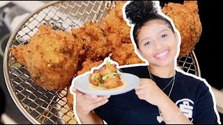 THE BESTEST CRAB HUSH PUPPIES