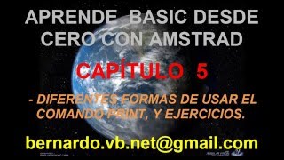 Curso de programacion en BASIC con Amstrad - Cap 05 - Formas de uso de PRINT y ejercicios
