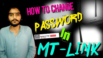How To Change Router Password In Mt-Link Router|Mt-link