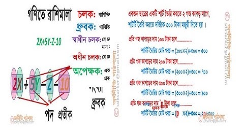 রাশি,পদ, চলক, ধ্রুবক, স্বাধীন চলক, অধীন চলক, অপেক্ষক। Variable, Constant, Function