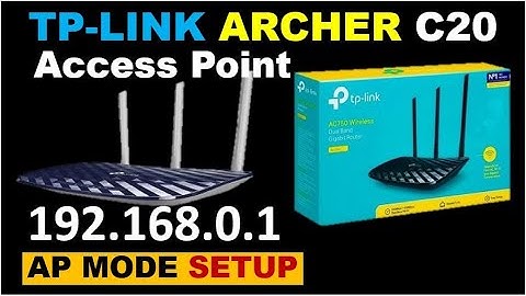 TP Link AC 750 | How to configure TP Link Archer C20 as AP mode | Dual Brand Router As AP Mode SETUP