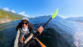 3 Days Alone Sea Kayak Camping in Canada