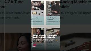 Free Universal Audio plugins, a special Model D from Moog, Auxy teases a new synth: Music tech news