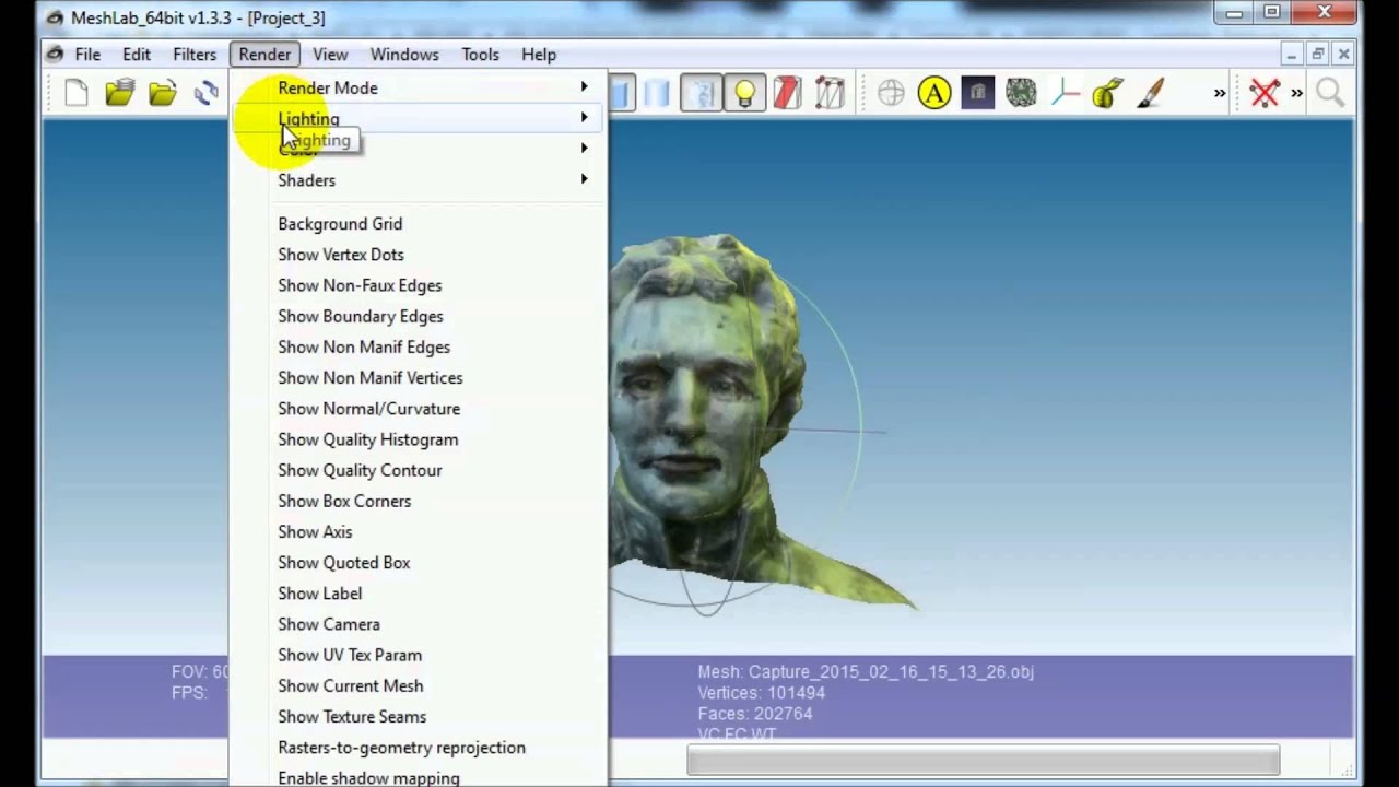 MESHLAB: 002 Básico - Iluminação (HD) - YouTube