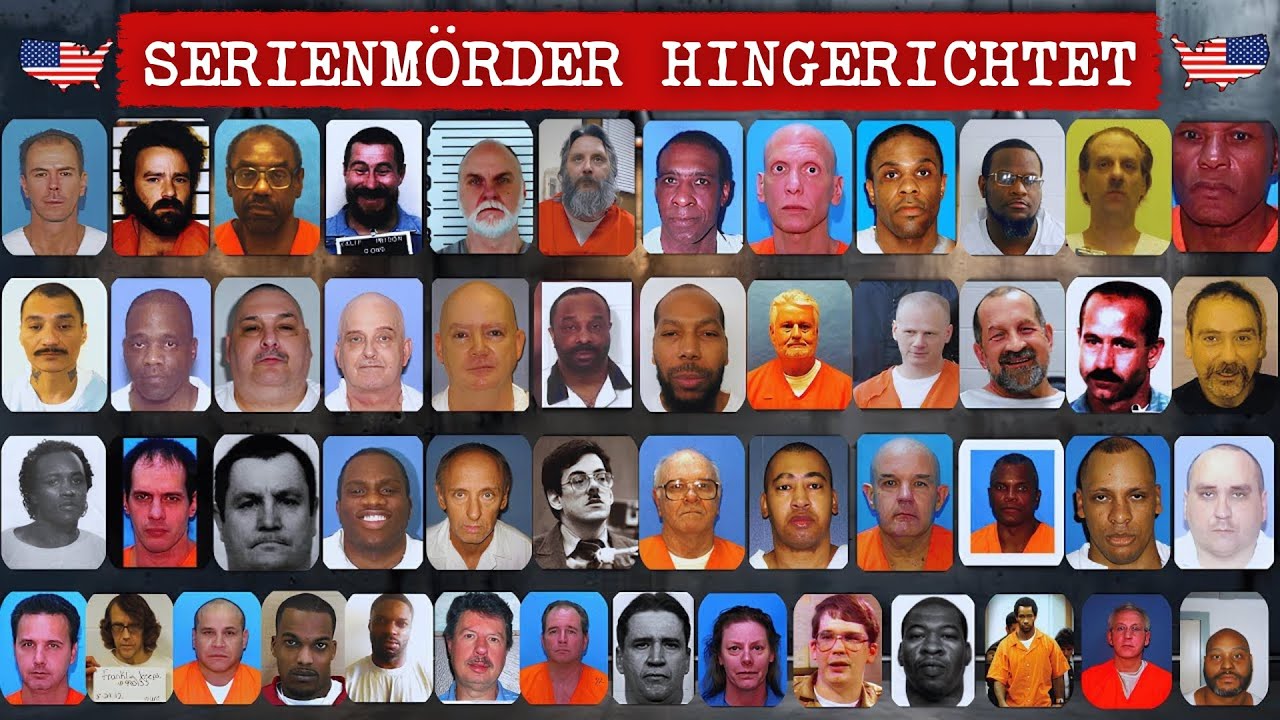 ALLE HINGERICHTETEN SERIENMÖRDER (USA): Letzte Mahlzeiten und letzte Worte