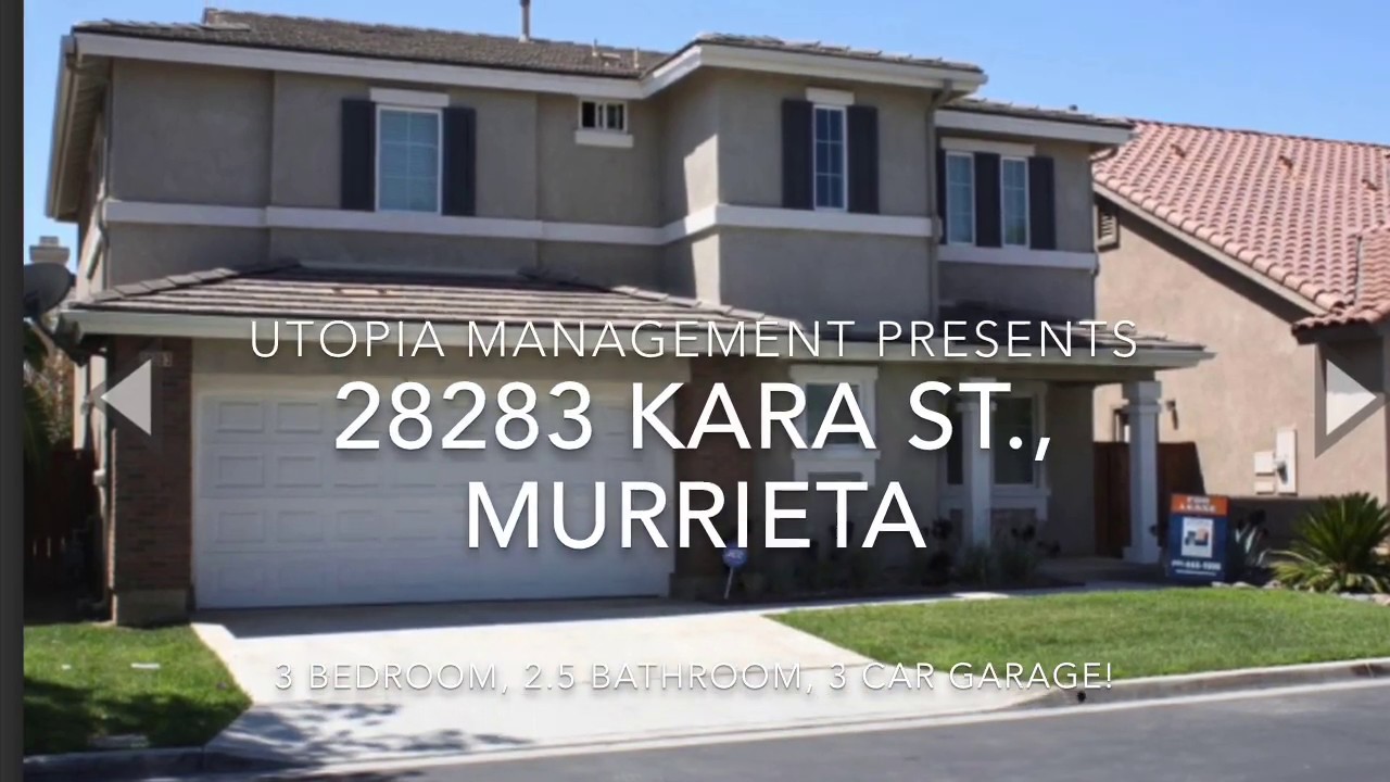 Murrieta Property Management 28283 Kara St., Murrieta, CA 92563 YouTube