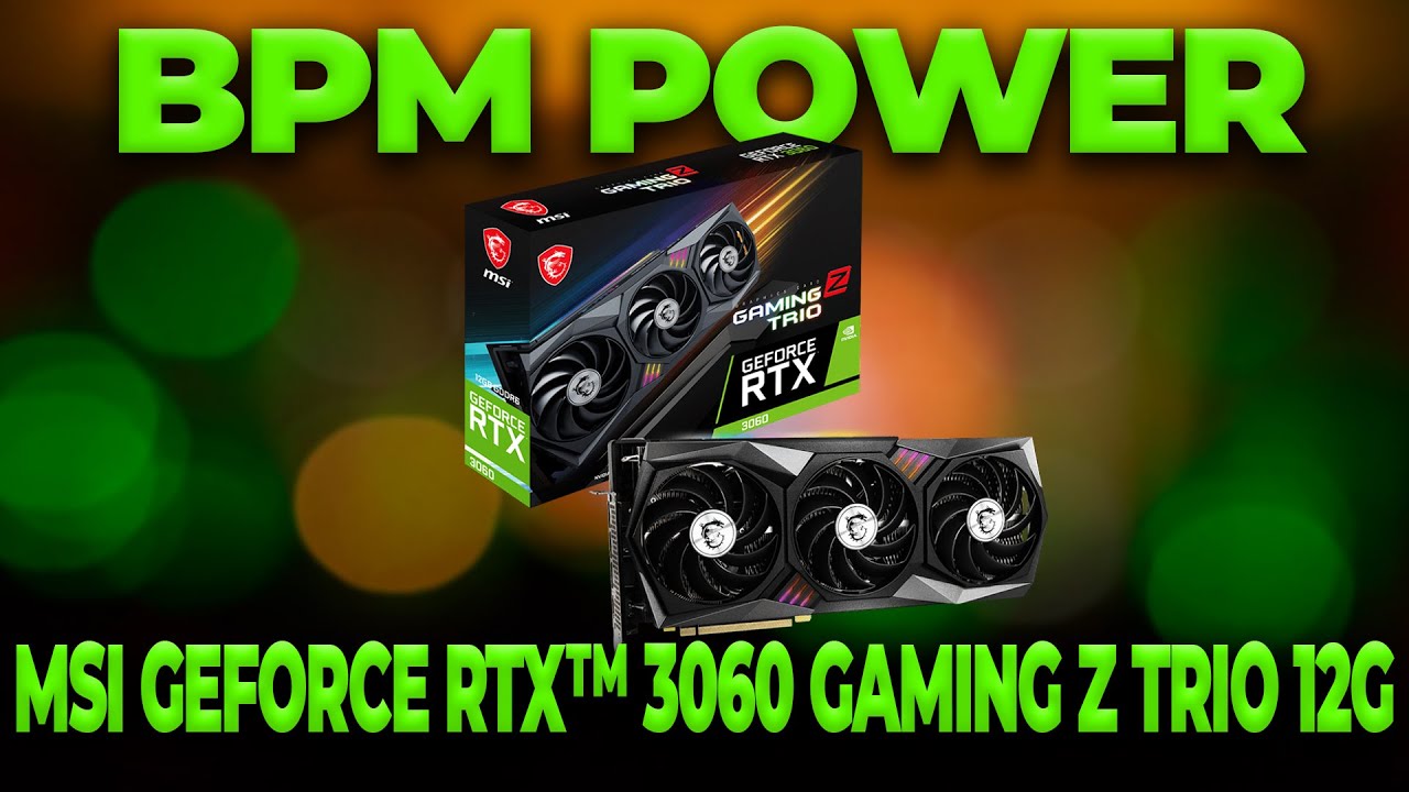 MSI GeForce RTX 3060 Gaming Z Trio: details, close up, zoom! - YouTube