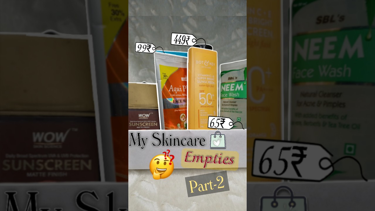 Reviewing My Skincare Empties | Part-2 