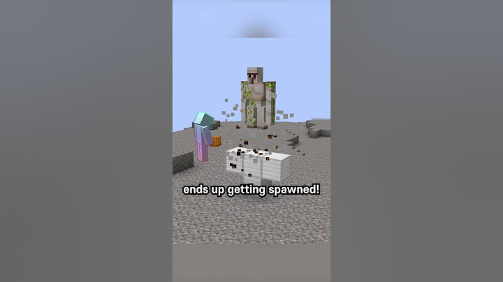 Can you spawn 2 iron golems at once? #minecraft #minecraftexperiment