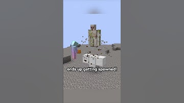 Kun je 2 ijzeren golems tegelijk spawnen? #minecraft #minecraftexperiment