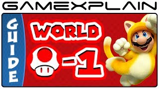 Super Mario 3D World - World Mushroom-1 Green Stars Stamp Locations Guide Walkthrough