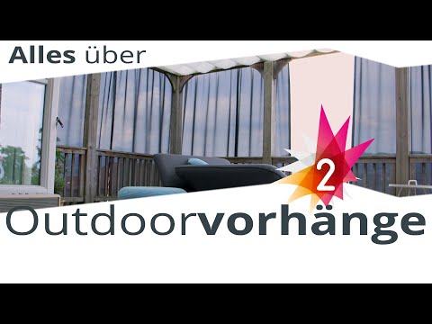 Video: Vorhänge Für Pavillons, Terrassen Und Veranden: Gardinen Für Den Außenbereich Für Offene Räume, PVC-Rollos