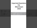 Important Question For HSLC Exam 2026#youtubeshorts #hslc2026 #hslcexam2026