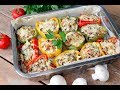 Перцы фаршированные курицей и грибами. Домашний ресторан®