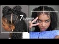 7 Easy Natural Curly Hairstyles for the Summer 😍☀️ With the WET look 💦