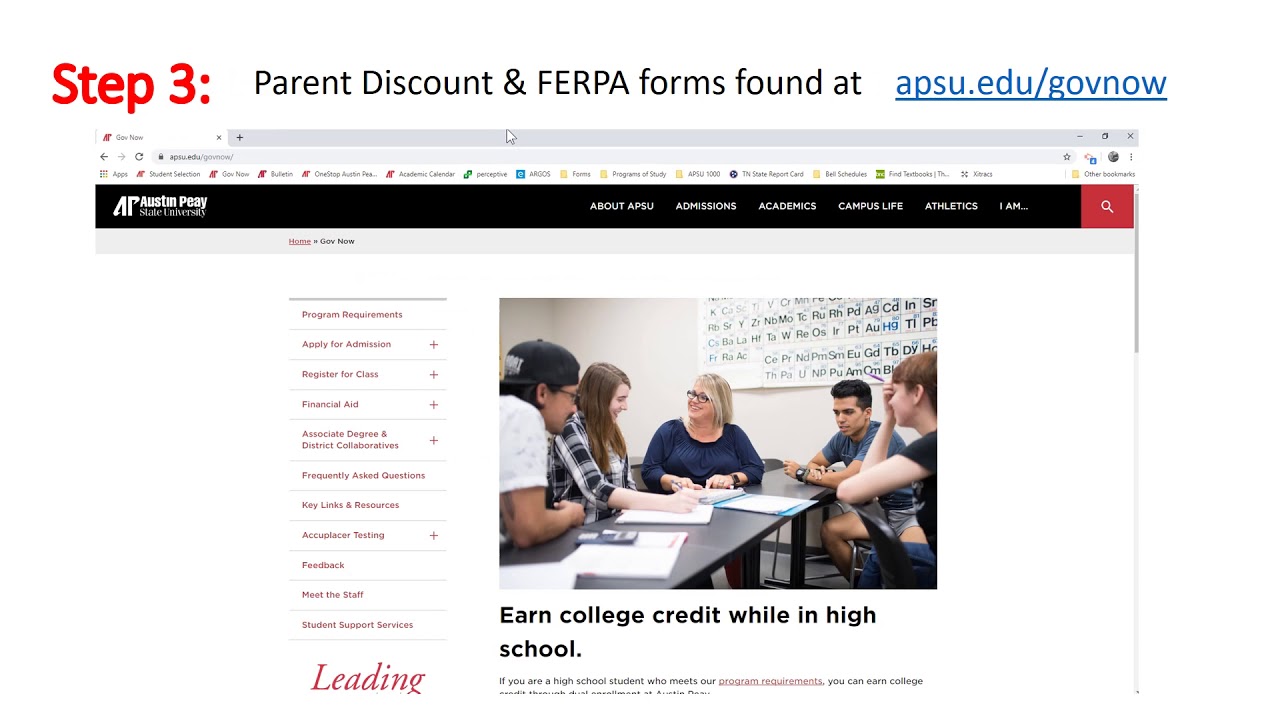Returning Student Process for APSU Dual Enrollment - YouTube