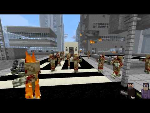 Minecraft Zombie Survival Map [Horizon City] - YouTube